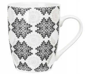 Kubek Gatunkowa Porcelana Stylowe Ornamenty 350ml.