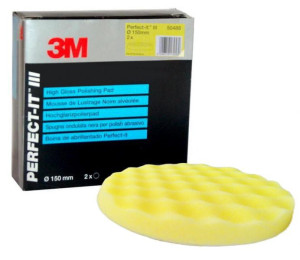 3M gąbka polerska na rzep żółta 150 mm 50488
