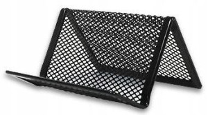 Przybornik na wizytówki metal 95 x 75 x 45 mm
