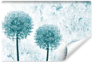 Fototapeta Turkusowe DMUCHAWCE do Sypialni 3D 135cm x 90cm