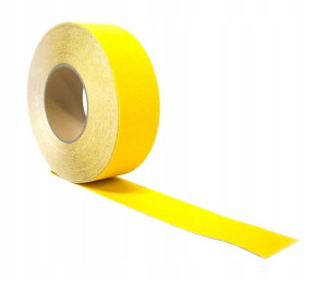 Taśma antypoślizgowa samoprzylepna na schody podłogę (żółta, 50 mm x 18 m)