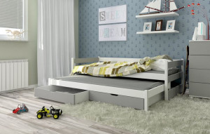 Łóżko dwu osobowe TONI 200x90 - wysuwane spanie