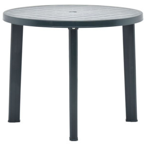 Stolik ogrodowy, zielony, 89 cm, plastikowy