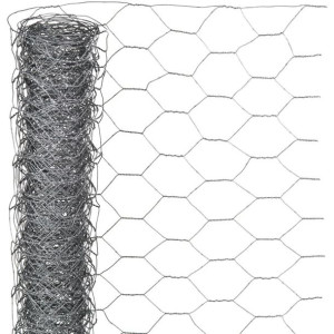 Siatka z drutu, sześciokątna 0,5x2,5 m 25 mm galwanizowana stal