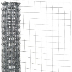 Siatka z drutu, kwadratowa 0,5x2,5 m, 13 mm, galwanizowana stal