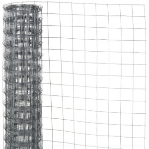 Siatka z drutu, kwadratowa 0,5x5 m, 13 mm, galwanizowana stal