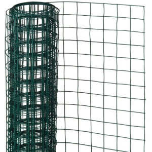 Siatka z drutu, kwadratowa, 0,5x2,5 m, 13 mm, powlekana stal
