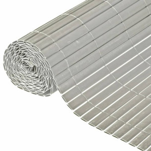 Dwustronna mata ogrodzeniowa, PVC, 1 x 3 m, szara
