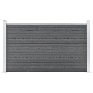 Ogrodzenie ogrodowe WPC, 180x105 cm, szare