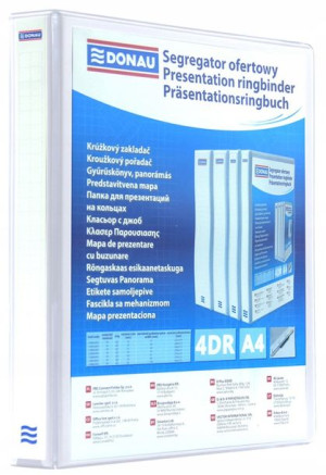 Segregator Ofertowy Pp A4 4 Ringi 100mm Biały