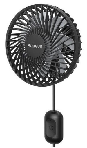 Baseus Vehicle Fan | Wentylator do kratki USB - BLACK