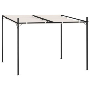 Altana z rozsuwanym dachem, 300x300x233 cm, kremowa
