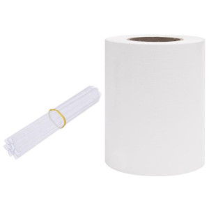 Osłona na ogrodzenie ogrodowe, PVC, 35x0,19 m, biała