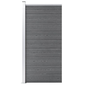 Panel ogrodzeniowy z WPC, 95x186 cm, szary