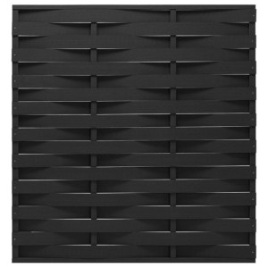 Panel ogrodzeniowy z WPC, 170x180 cm, czarny