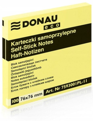 Bloczek Samoprzylepny 76 x 76mm Blok Karteczki