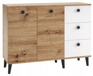 Komoda 120 cm z szafką i szufladami COMO C2