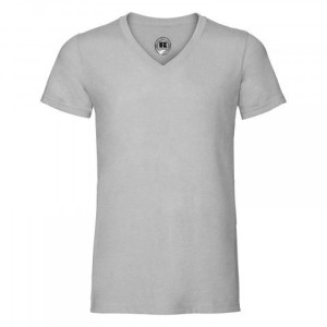Koszulka męska HD Vneck Russell Silver Marl XL