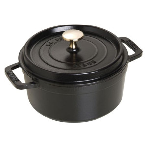 Staub Garnek żeliwny okrągły 1.7 ltr, czarny