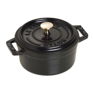 Staub Mini garnek żeliwny okrągły 250 ml, czarny