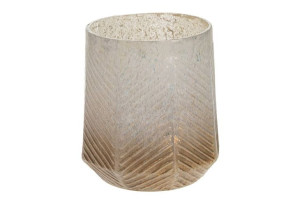 Szklany świecznik na święcę tealighty 17cm