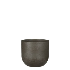 Osłonka ceramiczna na doniczkę khaki śr. 16 cm