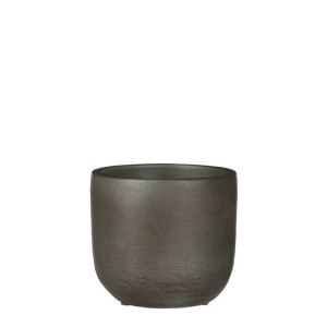 Osłonka ceramiczna na doniczkę khaki śr. 17cm
