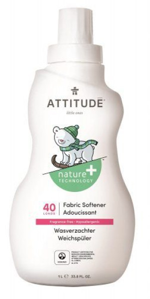 ATTITUDE  Płyn do płukania ubranek dziecięcych - Bezzapachowy, 1L