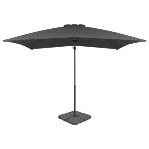 Parasol ogrodowy z przenośną podstawą, antracytowy