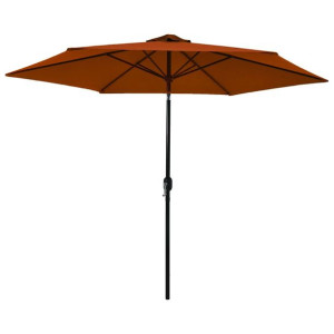 Parasol ogrodowy na metalowym słupku, terakotowy, 300 cm