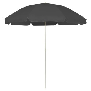 Parasol plażowy, antracytowy, 240 cm