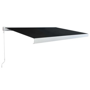 Ręczna markiza kasetowa, 350 cm, antracytowa