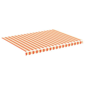 Zapasowa tkanina na markizę, żółto-pomarańczowa, 4x3 m