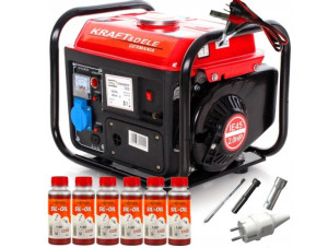 Agregat Prądotwórczy 1500w 2km 230v + 6x Olej