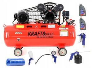 Sprężarka Kompresor 200l 5,9km 400v 2tłoki Zestaw*