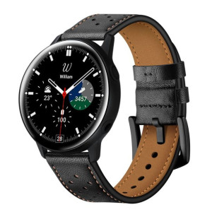 Tech-Protect LEATHER Samsung WATCH 4 40/42/44/46 MM czarny