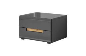 Szafka Nocna 52cm Antracyt Połysk Hektor 22