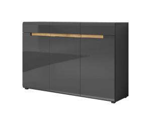 Nowoczesna Komoda Antracyt Połysk 137cm Hektor 45