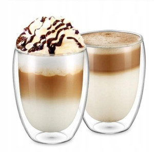 Szklanki Termiczne 350ml Do Kawy Latte Zestaw 2szt