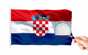 Flaga Chorwacja MOCNA masztowa150x90 cm Flagi Chorwacji