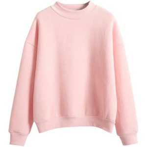 Dresowa bluza damska oversize klasyczna M RÓŻOWY