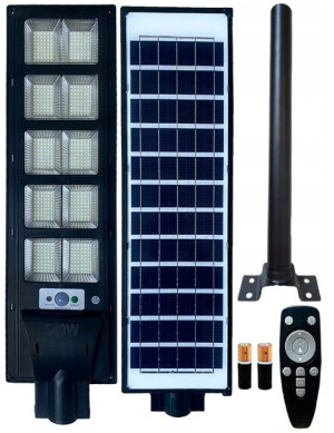Lampa Latarnia Solarna Uliczna 540w + Uchwyt Pilot