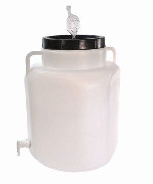 Pojemnik FERMENTACYJNY BECZKA kran 50l zacier RURKA