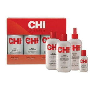 Farouk chi home stylist kit zestaw do pielęgnacji włosów farbowanych i po z