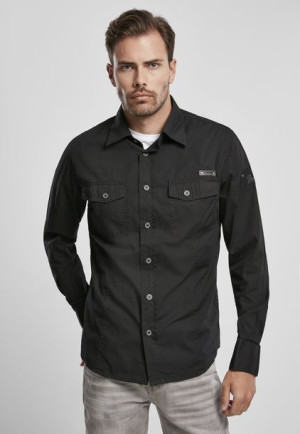 Koszula Slim Worker Shirt Black