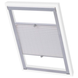 Roleta plisowana, biała, S08/608