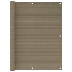 Parawan balkonowy, kolor taupe, 120x500 cm, HDPE