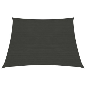 Żagiel przeciwsłoneczny, 160 g/m², antracytowy, 3/4x3 m, HDPE