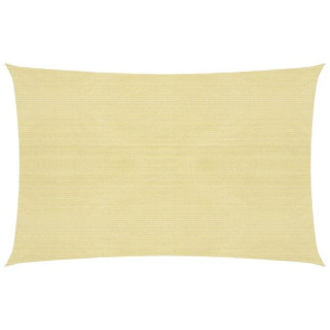 Żagiel przeciwsłoneczny, 160 g/m², beżowy, 3x4 m, HDPE