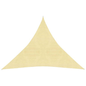 Żagiel przeciwsłoneczny, 160 g/m², beżowy, 3x3x3 m, HDPE